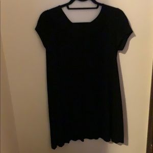 Black T-shirt dress